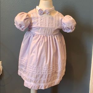 100% Cotton Lilac/Pink dress for infant 6mths